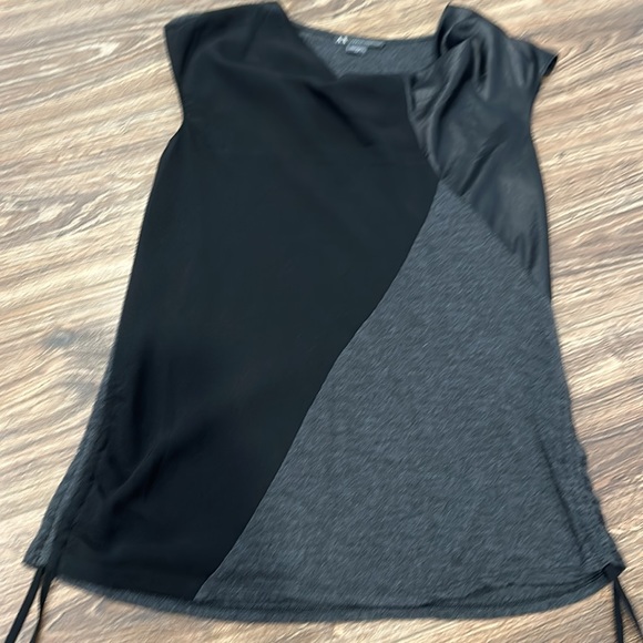 ARMANI EXCHANGE black-gray top size S - Picture 3 of 7